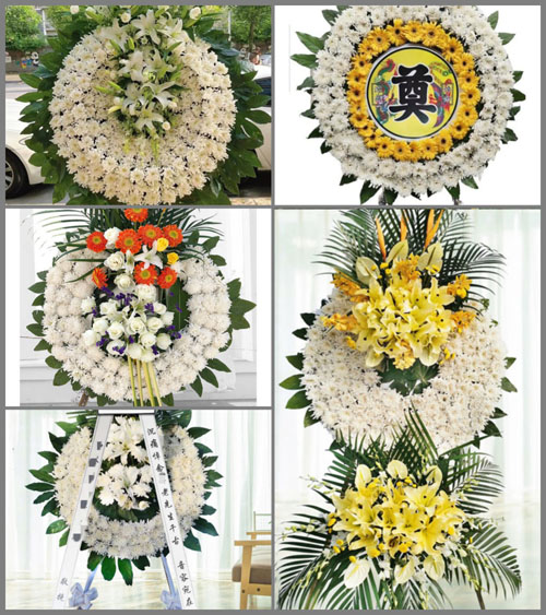 安徽阜阳市临泉县艾亭镇谢李庄村花圈速递